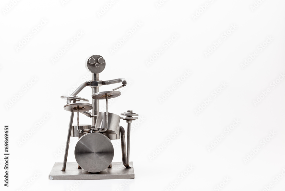 stainless steel drummer