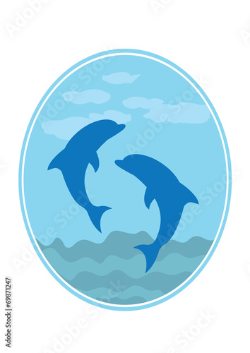 blue dolphins symbol