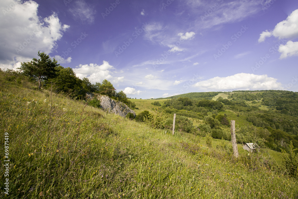 Naklejka premium mountain landscape