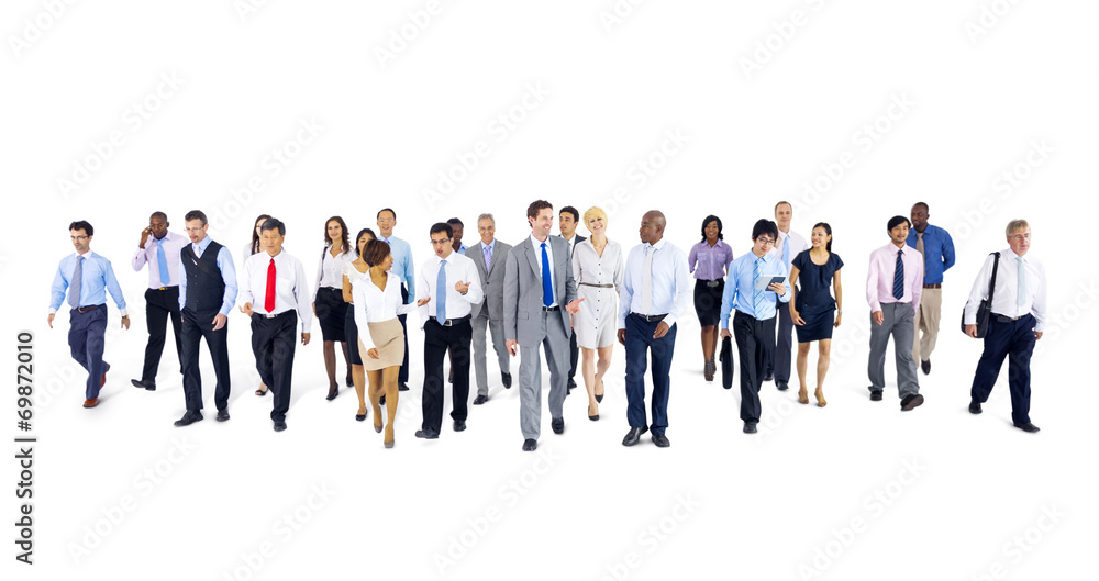 Group of Business People Isolated on White Group of Business People Isolated on White
