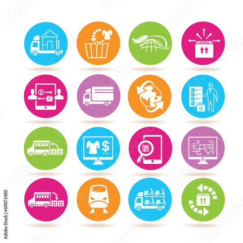supply chain management icons
