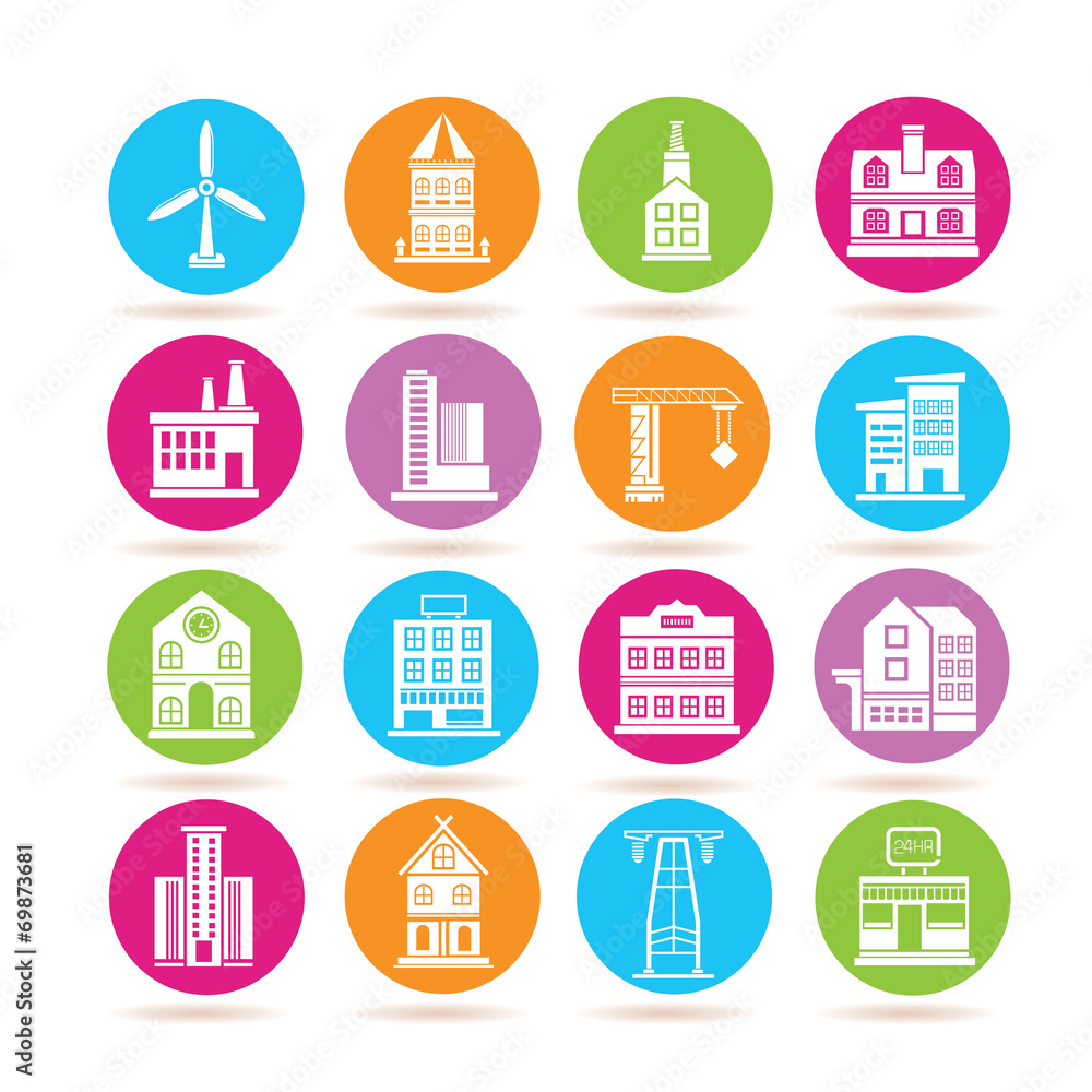 building icons building icons