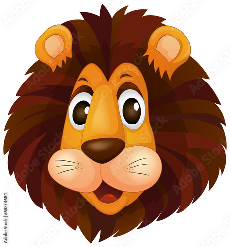 A head of a lion