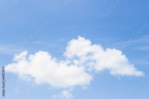 Blue sky with white clouds