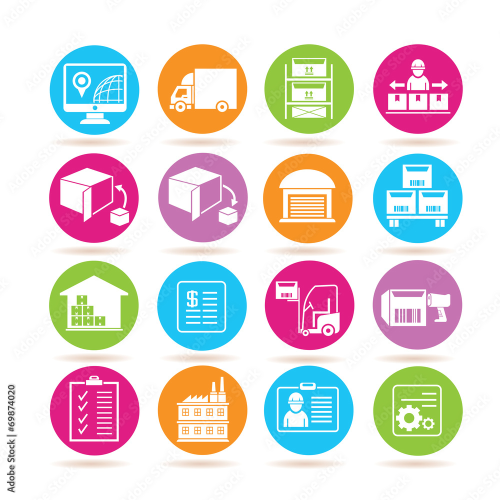 shipping icons shipping icons