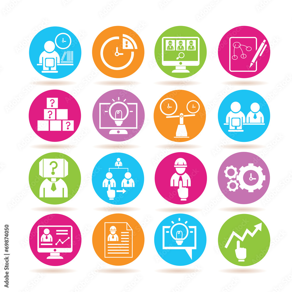 business management icons business management icons
