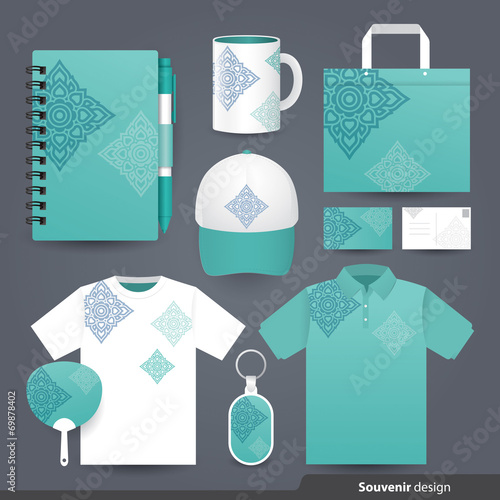 Stationery set design / Gift set template.