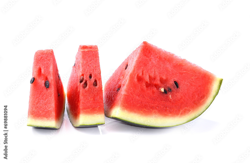 watermelon islice on white background