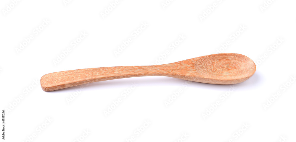 Wooden spoon isolated on white background Wooden spoon isolated on white background