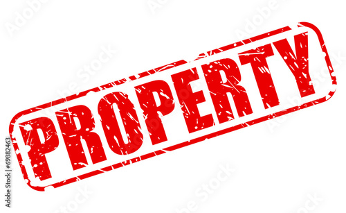Property red stamp text
