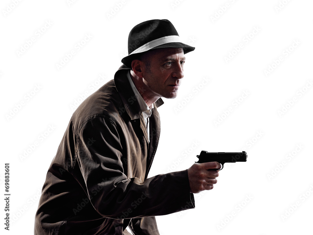 detective man criminal investigations silhouette detective man criminal investigations silhouette