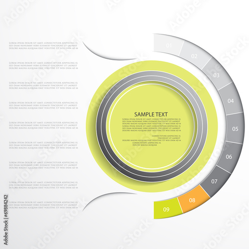 Design for your presentation, vector illustration