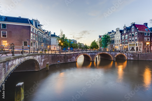 Photography Keizersgracht canal in Amsterdam, Netherlands.