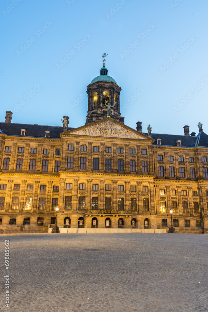 Obraz premium Royal Palace in Amsterdam, Netherlands