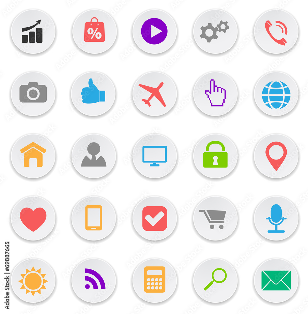 social media icon set social media icon set