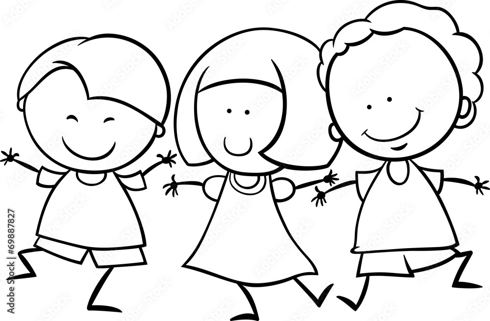 multicultural children coloring page multicultural children coloring page