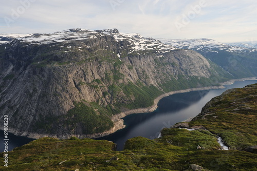 Plateau Hardangervidda, Norway, way to the Trolltongue