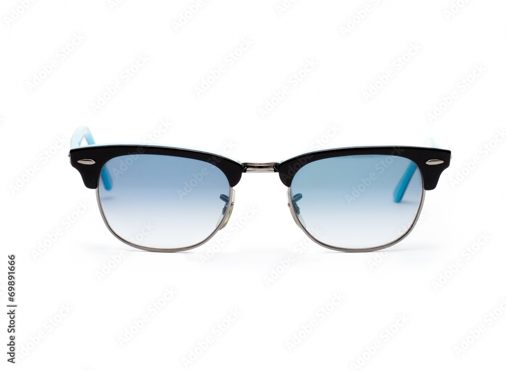 blue glasses isolated on a white background blue glasses isolated on a white background