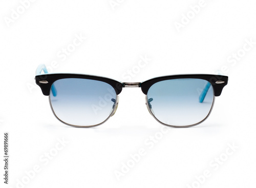 blue glasses isolated on a white background