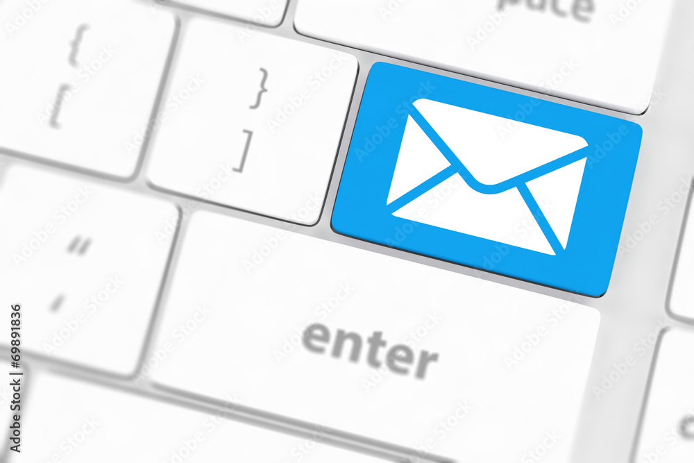 Mail keyboard button on grey keyboard Mail keyboard button on grey keyboard