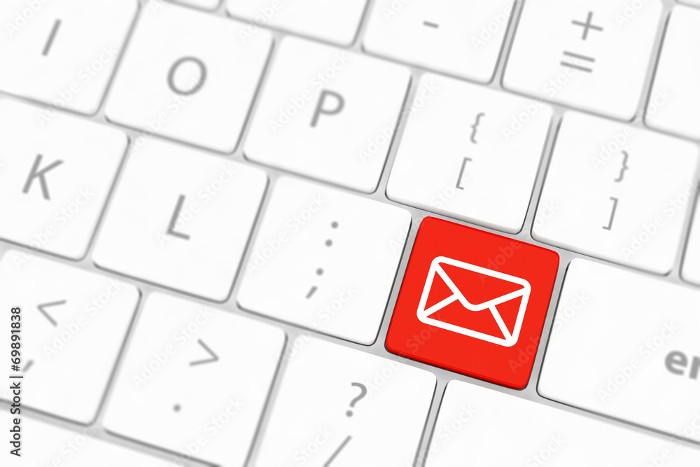 Mail keyboard button on grey keyboard Mail keyboard button on grey keyboard