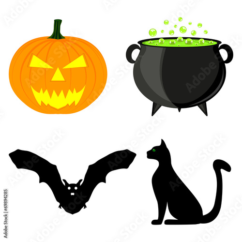 icon set for Halloween