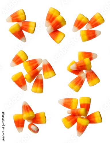 Halloween Candy Corns isolated on white background