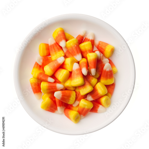 Halloween Candy Corns isolated on white background