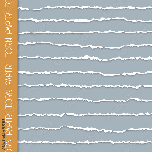 Vector set of torn paper banners with space for text