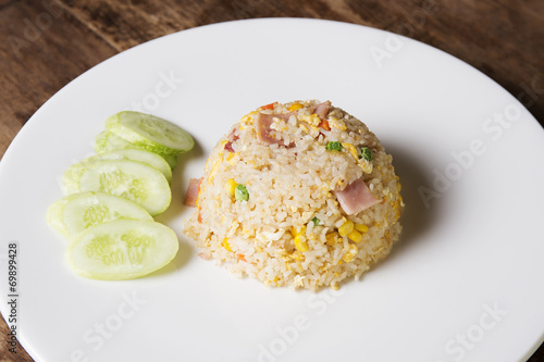 Fired rice with Ham