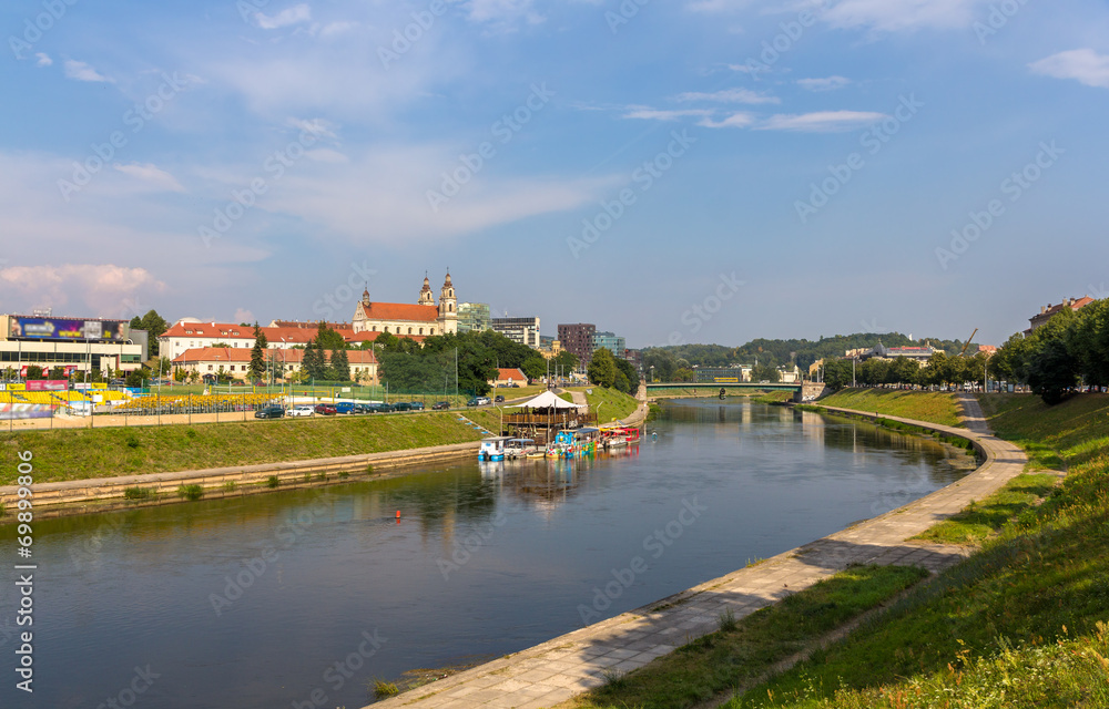 Neris River in Vilnius, Lithuania