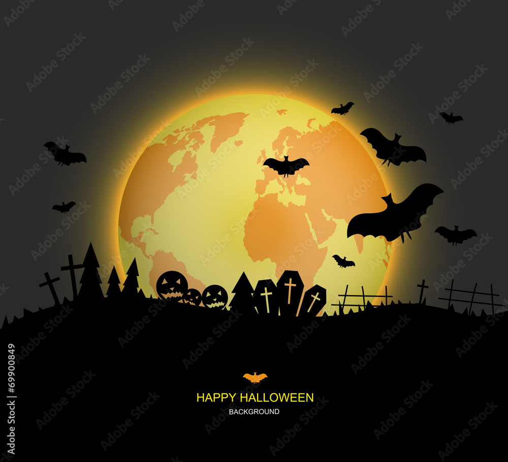 Vector modern halloween background.