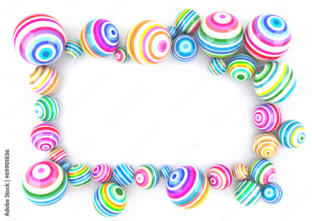 Colored Balls Frame Colored Balls Frame