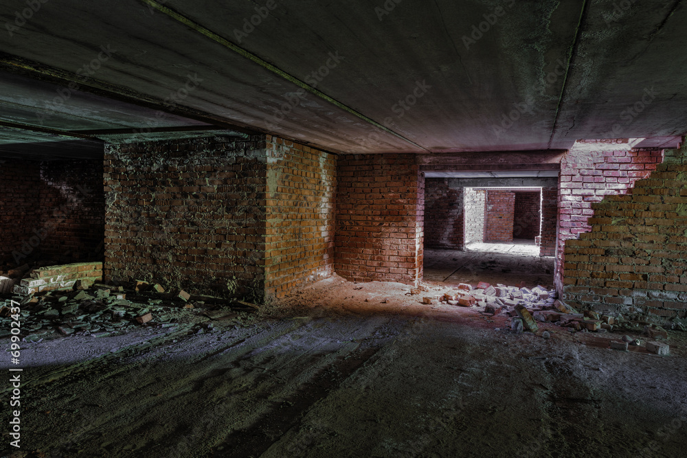 Fototapeta premium old abandoned building