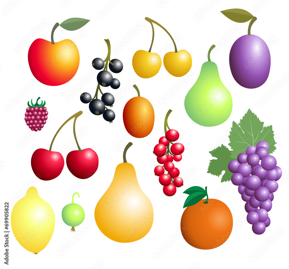 Fruits And Berries Collection Fruits And Berries Collection