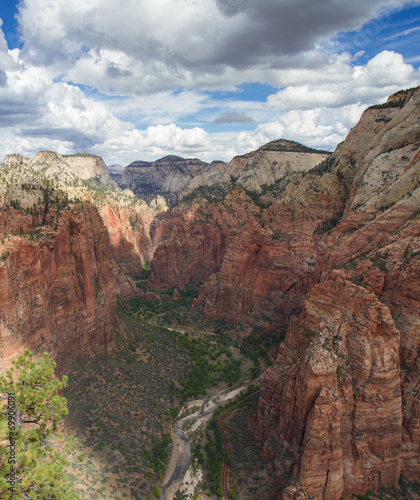 Panorama of the Zion Canyon