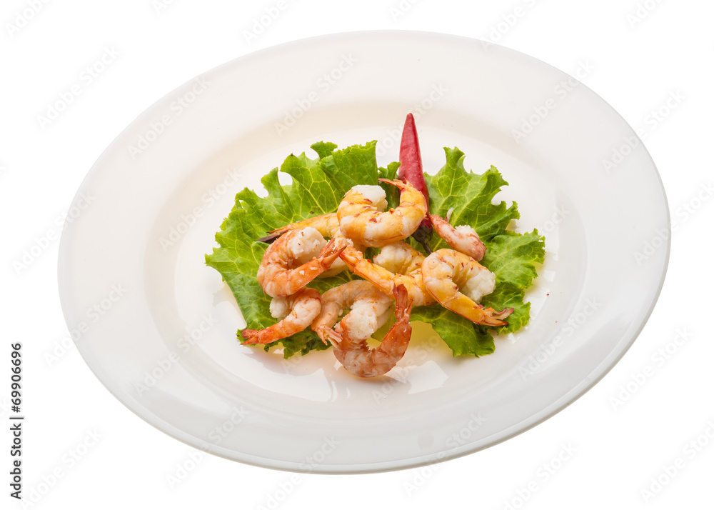Unshelled king prawn Unshelled king prawn