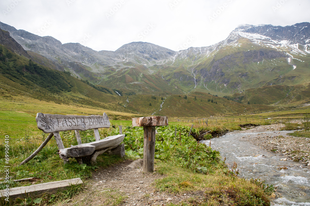 Idyllic alpine landscape at austria