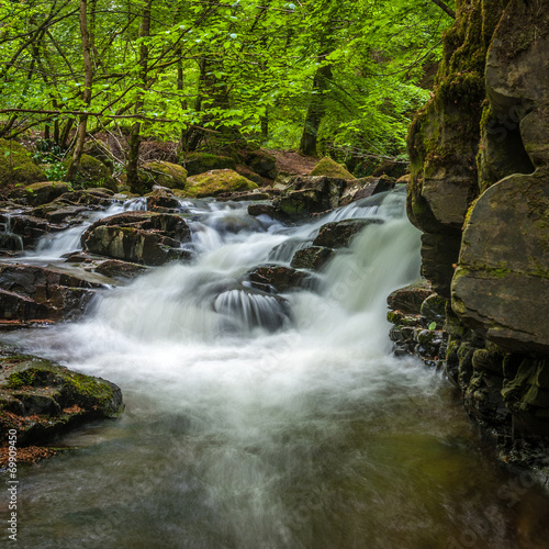 Waterfalls in Moness Gorge, also know as Birks of Aberfeldy