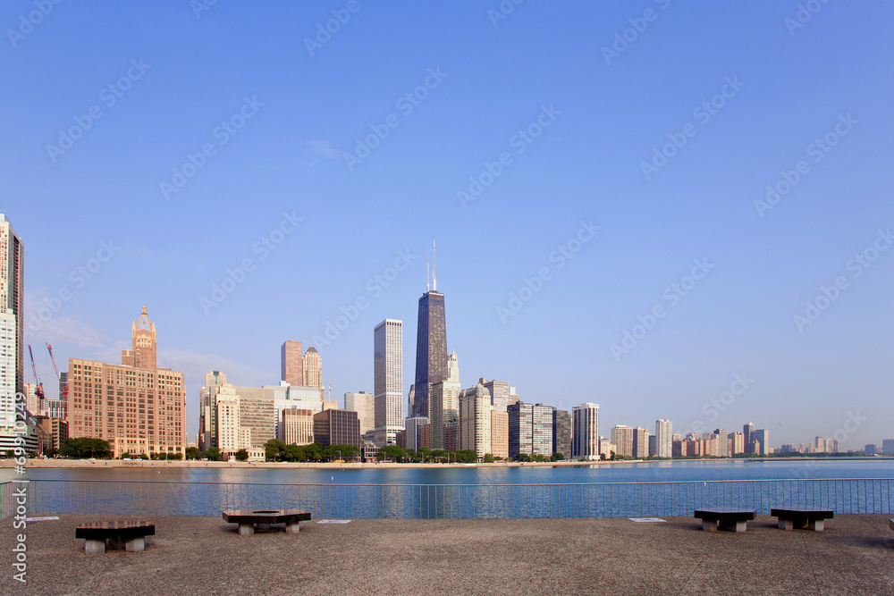 Fototapeta premium chicago skyline