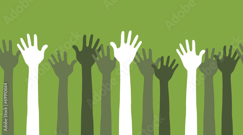 hands in the air seamless