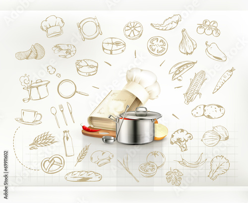 Cooking infographics, vector