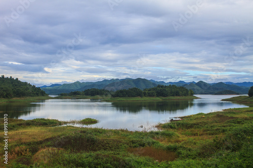 Views over the reservoir Kaengkrachan dam © forest71