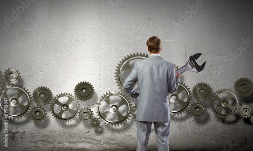 Tableau sur toile Working mechanism