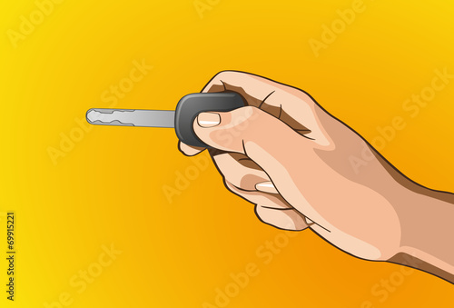 Handle key lock