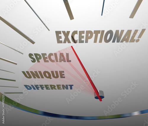 Valokuva Exceptional Special Unique Different Speedometer Measuring Level