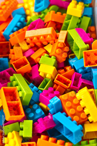 plastic toy blocks