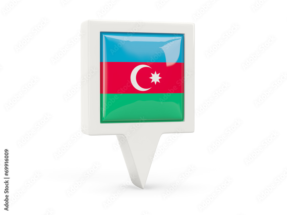 Square flag icon of azerbaijan Square flag icon of azerbaijan