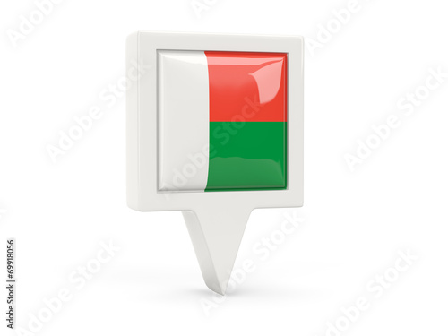 Free Download Square flag icon of madagascar - GFXLoad