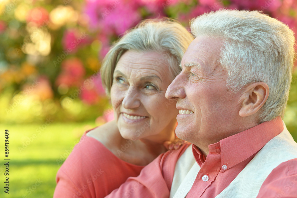Senior couple resting Senior couple resting